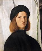 Lorenzo Lotto Portrait of a Young Man (mk08) oil painting picture wholesale